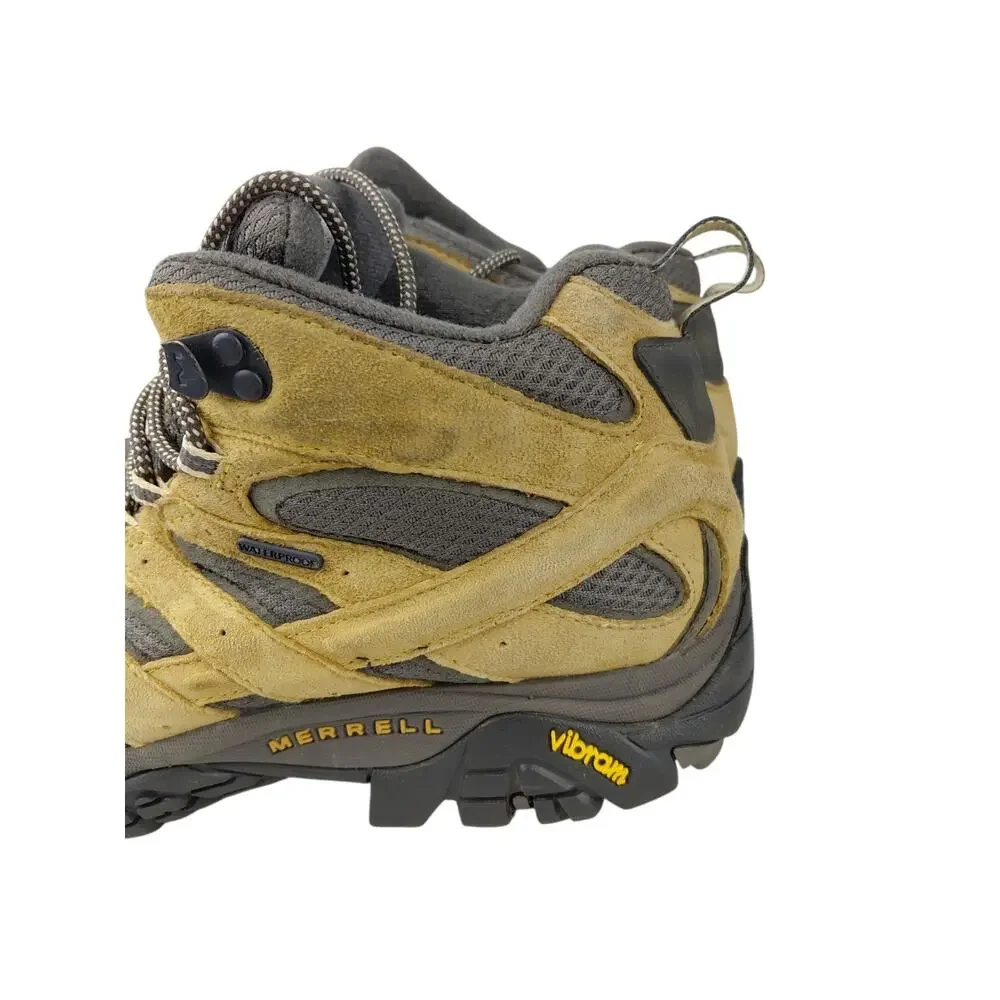 Merrell MOAB 2 MID Hiking Boots Earth Terre Khaki Men’s Size 11 Waterproof